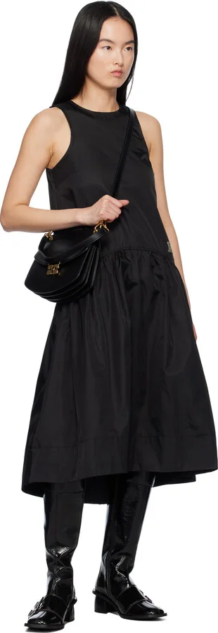 GANNI Black Feminine Buckle High Tall Boots - Image 5