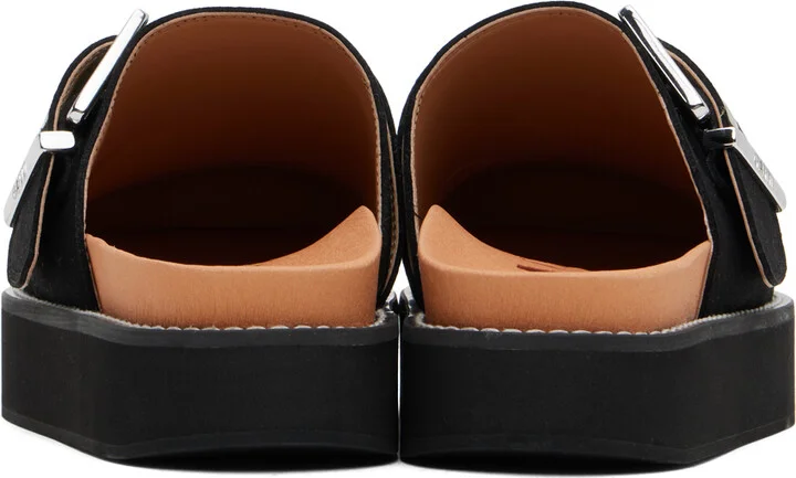 GANNI Black Feminine Buckle Mules - Image 2