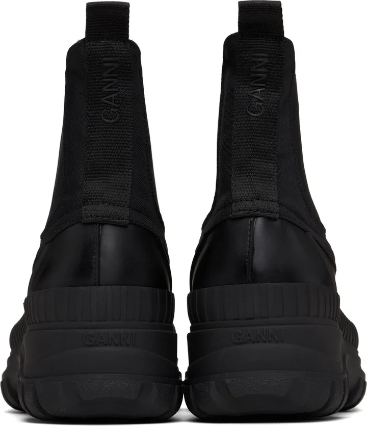 GANNI Black Outdoor Chelsea Boots - Image 2
