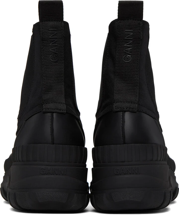 GANNI Black Outdoor Chelsea Boots - Image 2