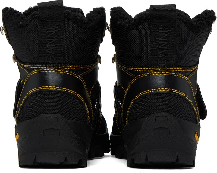 GANNI Black Performance Hiking Boots - Image 2