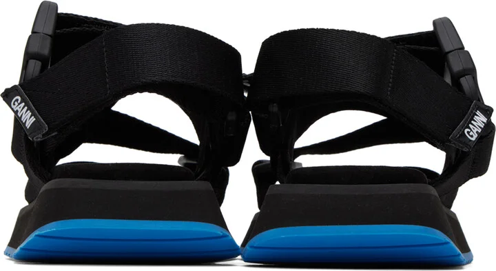 GANNI Black Performance Sandals - Image 2