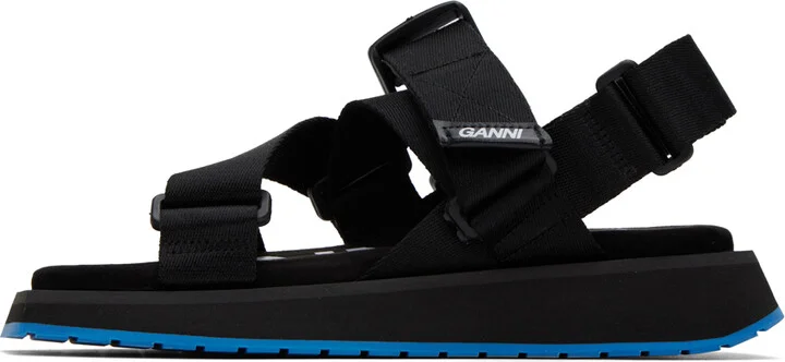 GANNI Black Performance Sandals - Image 3