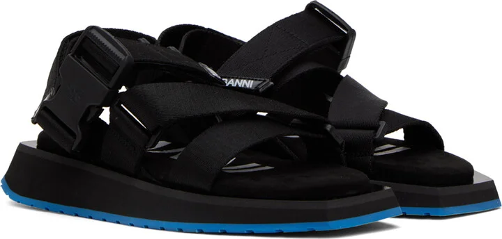 GANNI Black Performance Sandals - Image 4