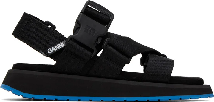 GANNI Black Performance Sandals