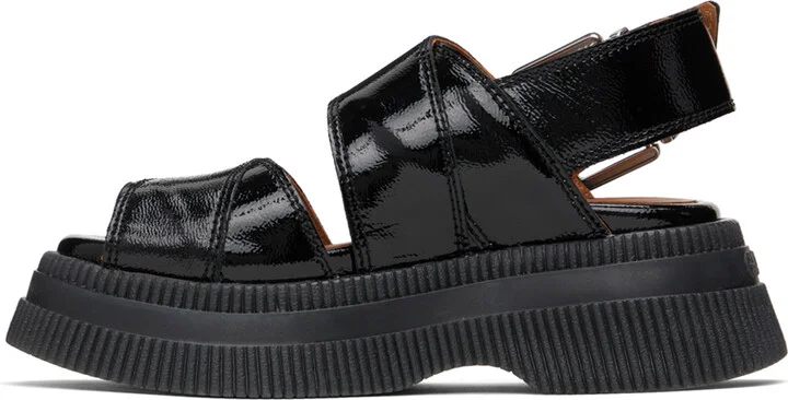 GANNI Black Platform Sandals - Image 3
