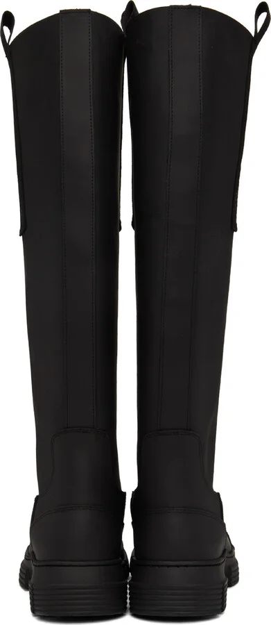 GANNI Black Recycled Rubber Country Boots - Image 2