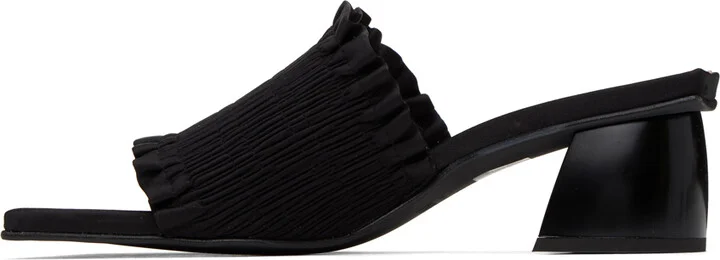 GANNI Black Smock Mules - Image 3
