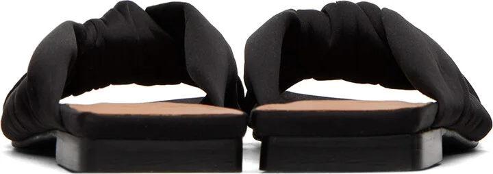 GANNI Black Soft Knot Mules - Image 2