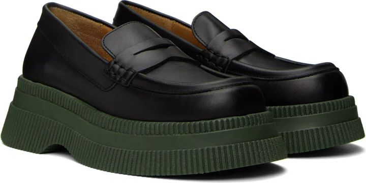 GANNI Black Wallaby Creepers Loafers - Image 4