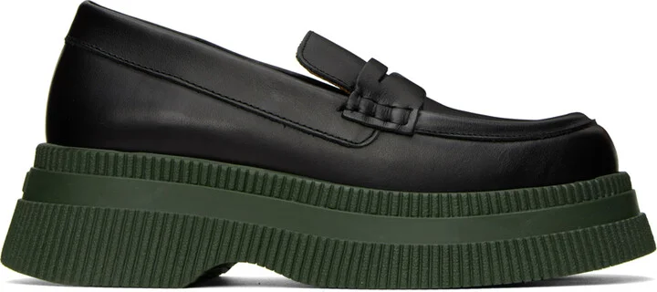 GANNI Black Wallaby Creepers Loafers