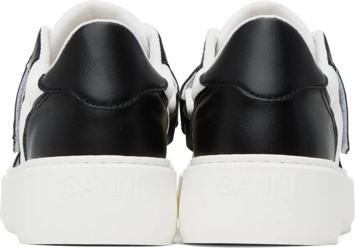GANNI Black & White Sporty Sneakers - Image 2