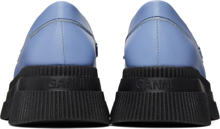 GANNI Blue Wallaby Creepers Loafers - Image 2