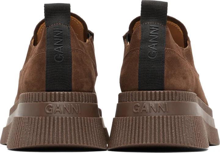 GANNI Brown Creepers Loafers - Image 2