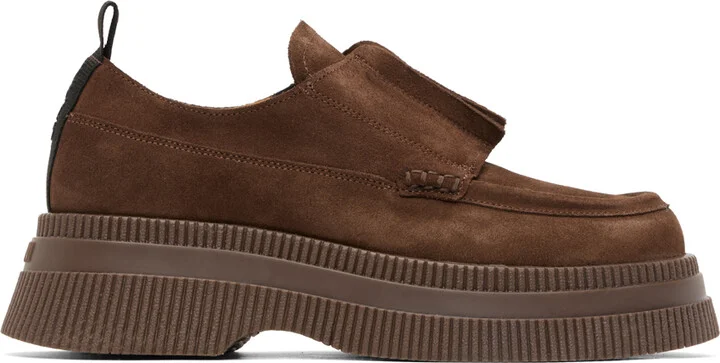 GANNI Brown Creepers Loafers