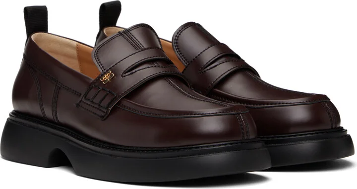 GANNI Brown Everyday Loafers - Image 4