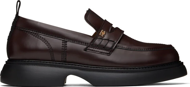 GANNI Brown Everyday Loafers