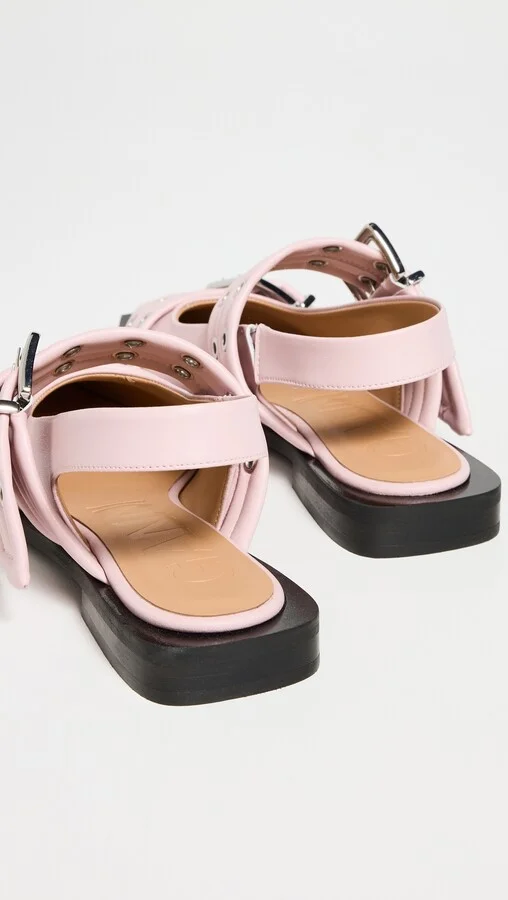 GANNI Buckle Ballerina Flats - Image 2