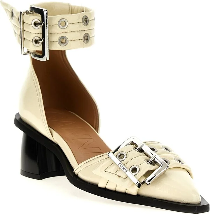 Ganni 'Buckle Open Cut Pumps' Pumps - Image 3