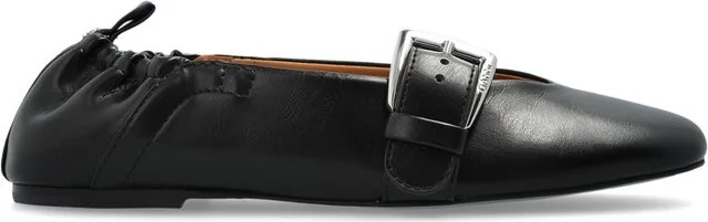 Ganni Buckle Strap Ballerinas