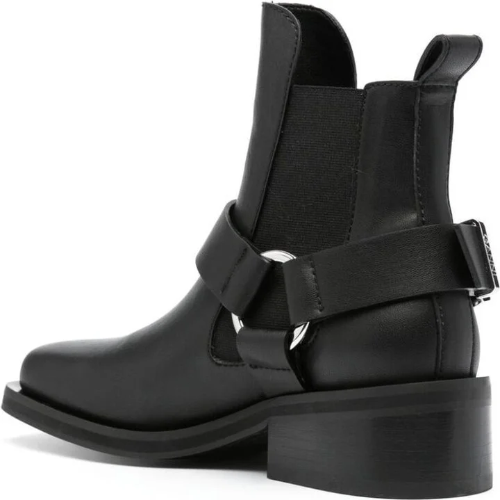 Ganni Chelsea Biker Ankle Boots - Image 3