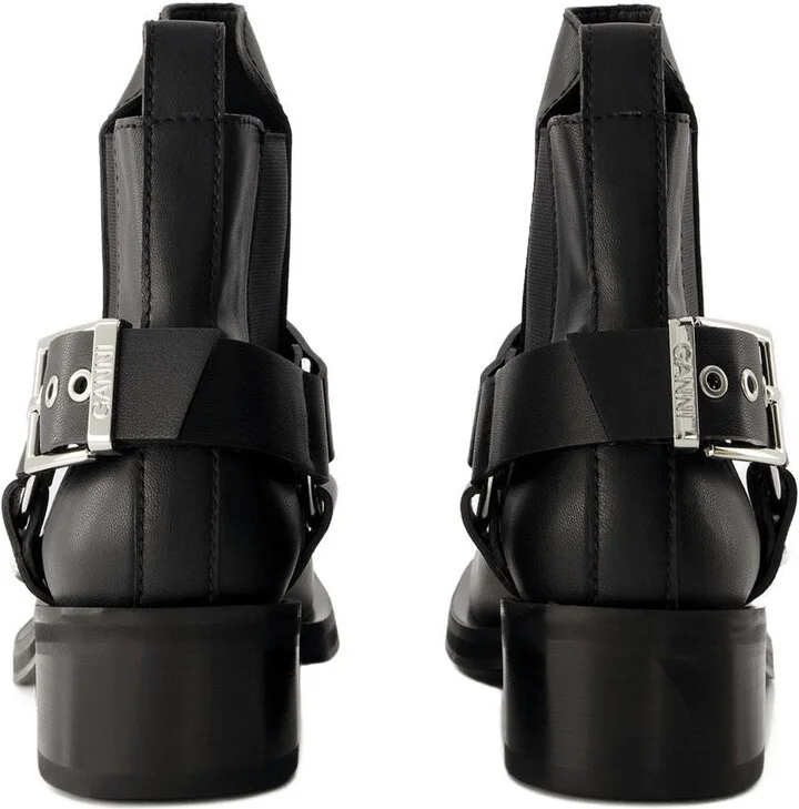 Ganni Chelsea Biker Ankle Boots - Image 6