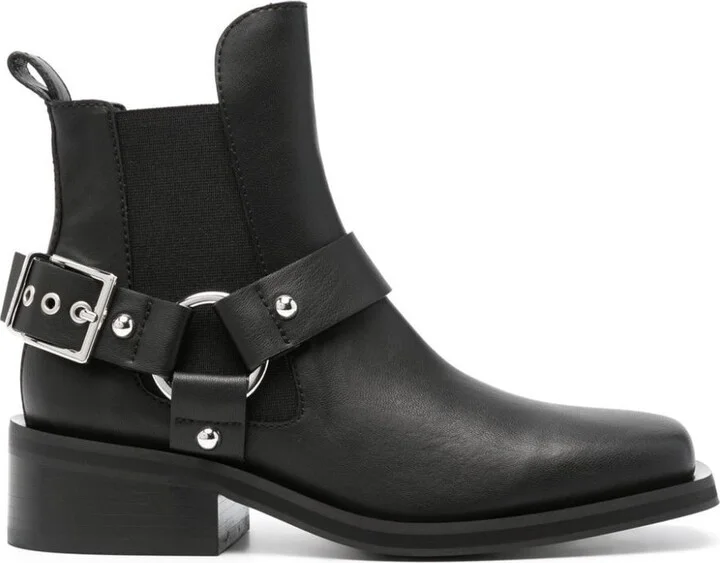 Ganni Chelsea Biker Ankle Boots