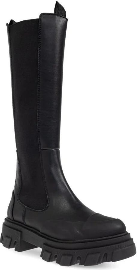 Ganni Chelsea High Leather Boots - Image 2