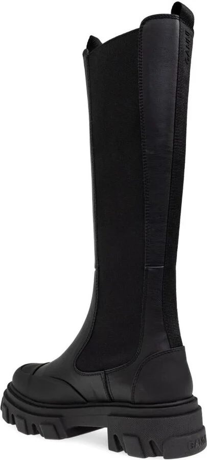 Ganni Chelsea High Leather Boots - Image 3
