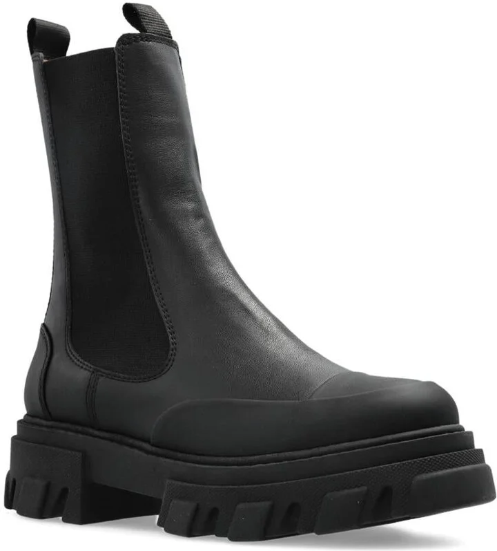 Ganni Chelsea Mid Leather Boots - Image 2