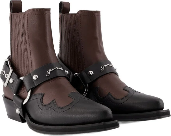 Ganni Chelsea Western Boots - Image 6