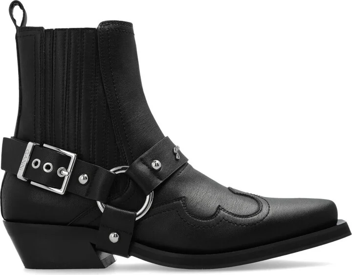GANNI Chelsea Western Boots