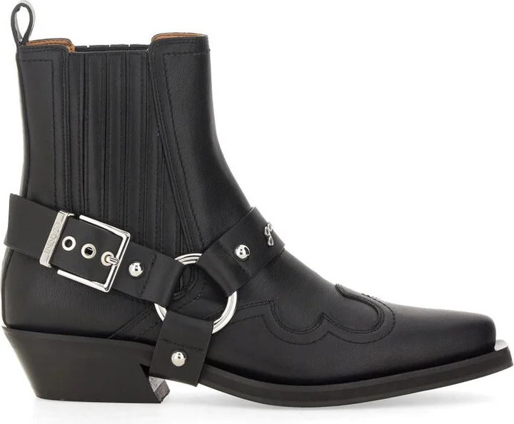 Ganni Chelsea Western Fitted Boot