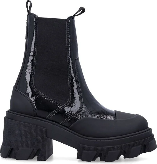 Ganni Chunky-Sole Heeled Chelsea Boots