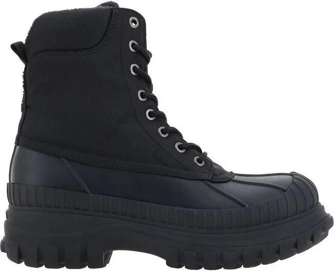 Ganni Chunky-Sole Lace-Up Ankle Boots
