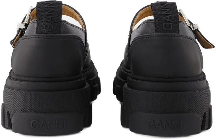 Ganni Cleated Mary Jane Loafers - Image 3