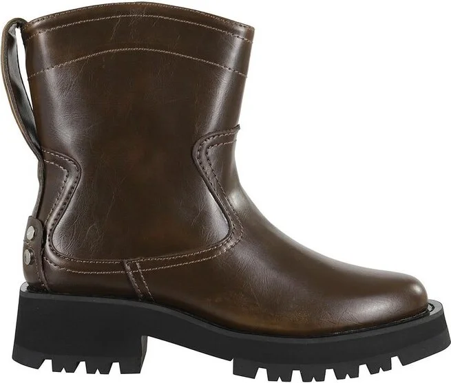 Ganni Crinkle Detailed Low Boots