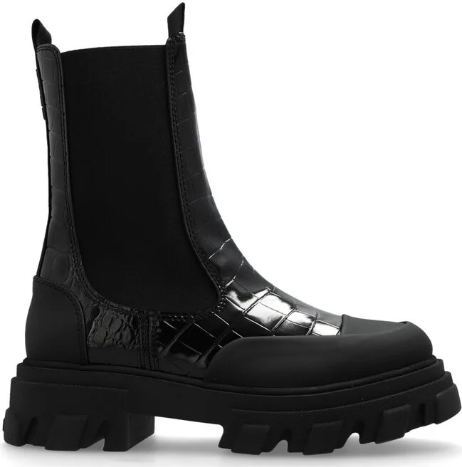 Ganni Embossed Chelsea Boots