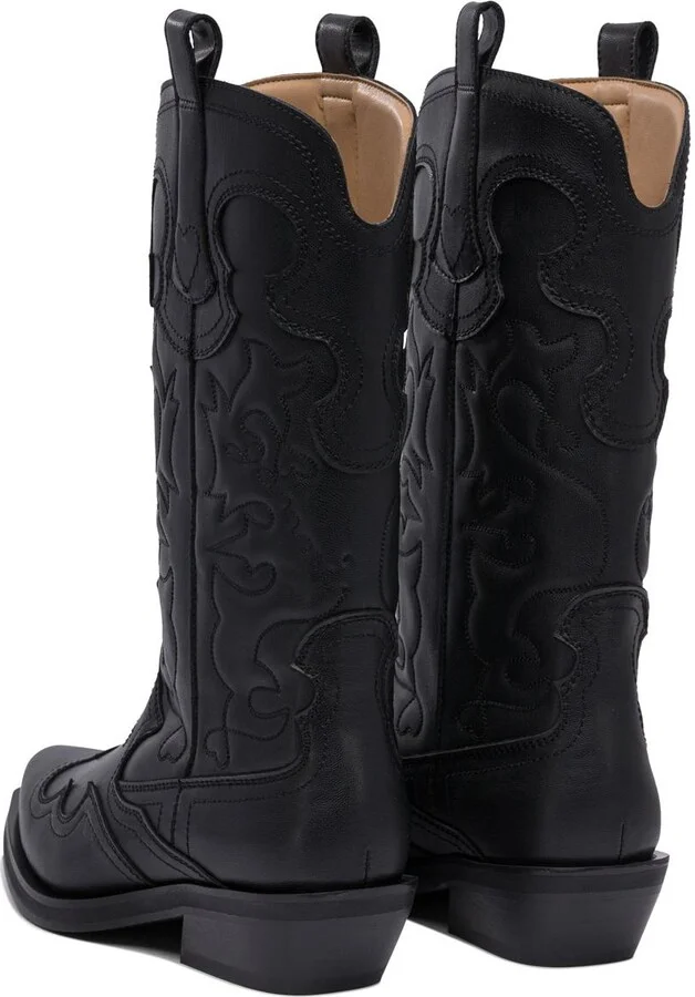 Ganni Embroidered Western Boots - Image 4