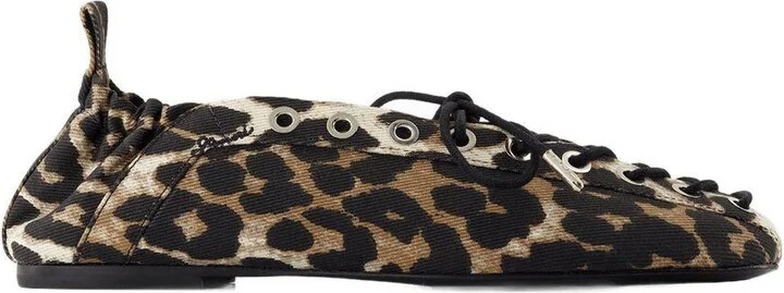 Ganni Eyelets Ballerina