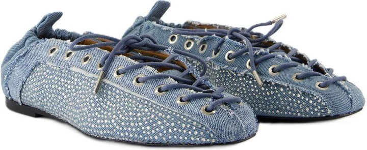 Ganni Eyelets Ballerinas - Image 2