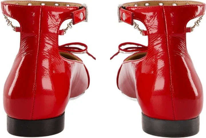 Ganni Eyelets Jewel Ballerinas - Image 3