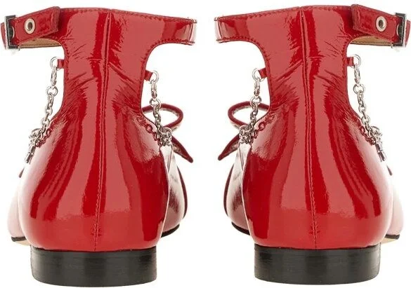 Ganni Eyelets Jewel Ballerinas - Image 3
