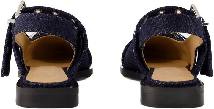 Ganni Feminine Buckle Ballerinas - Image 3