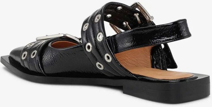 Ganni Feminine Buckle Ballet Flats - Image 3