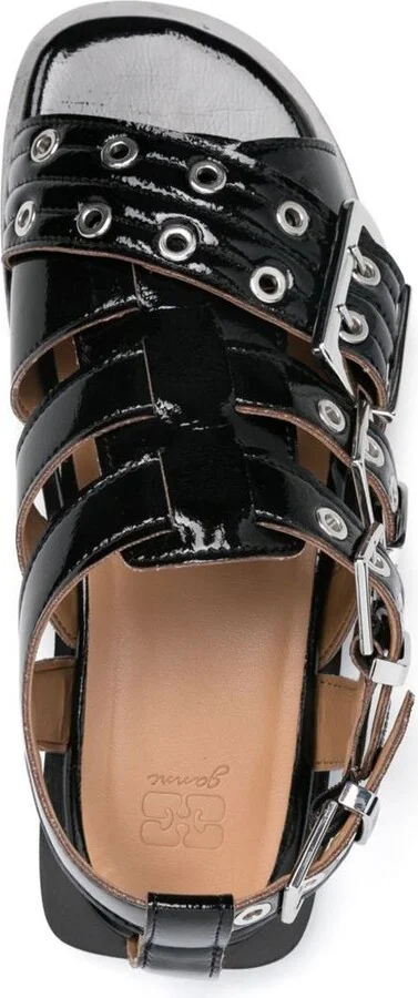 Ganni Feminine Buckle Sandals - Image 3