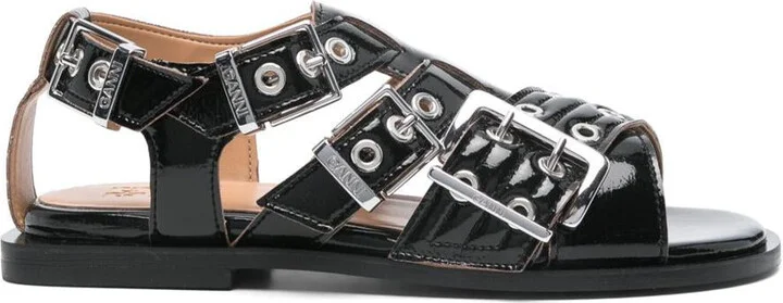 Ganni Feminine Buckle Sandals