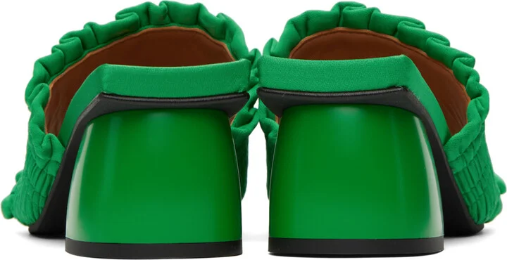 GANNI Green Smock Mules - Image 2