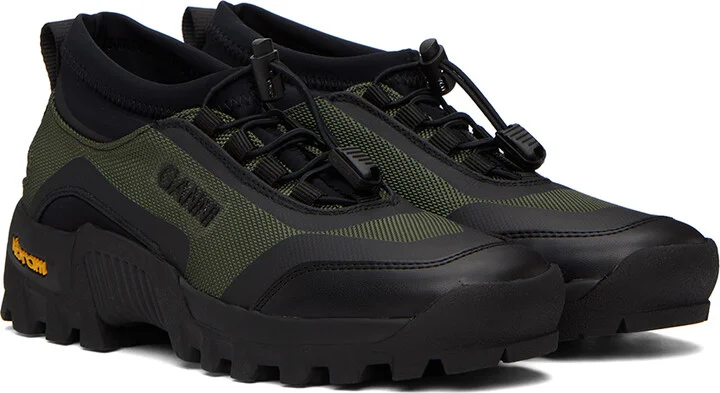 GANNI Khaki Performance Sneakers - Image 4