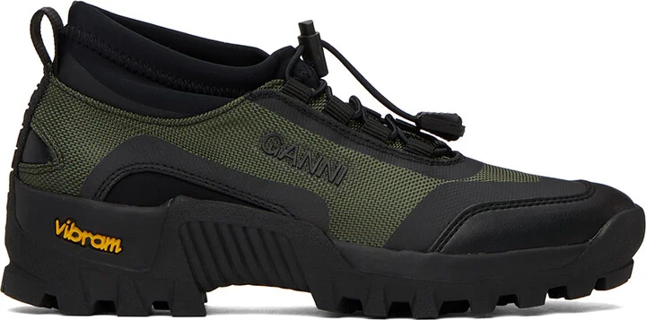 GANNI Khaki Performance Sneakers